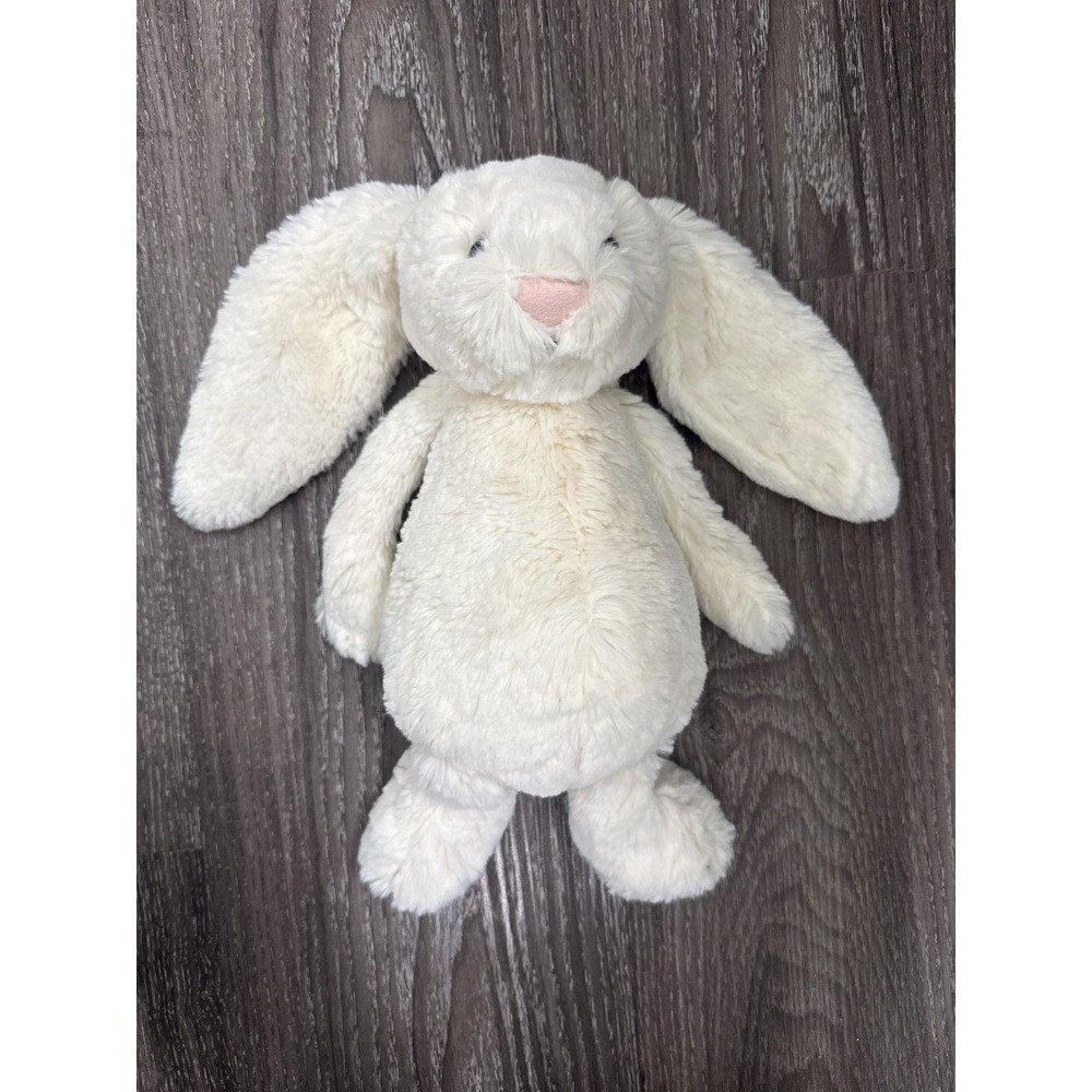 Jellycat London Bashful Bunny Cream White Plush Stuffed Animal Medium